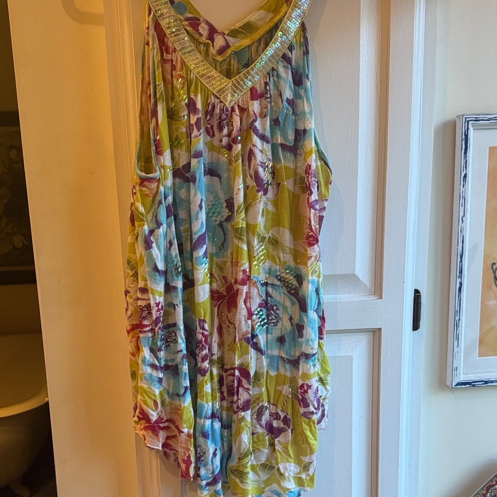 Free People Multicolor Floral Blouse